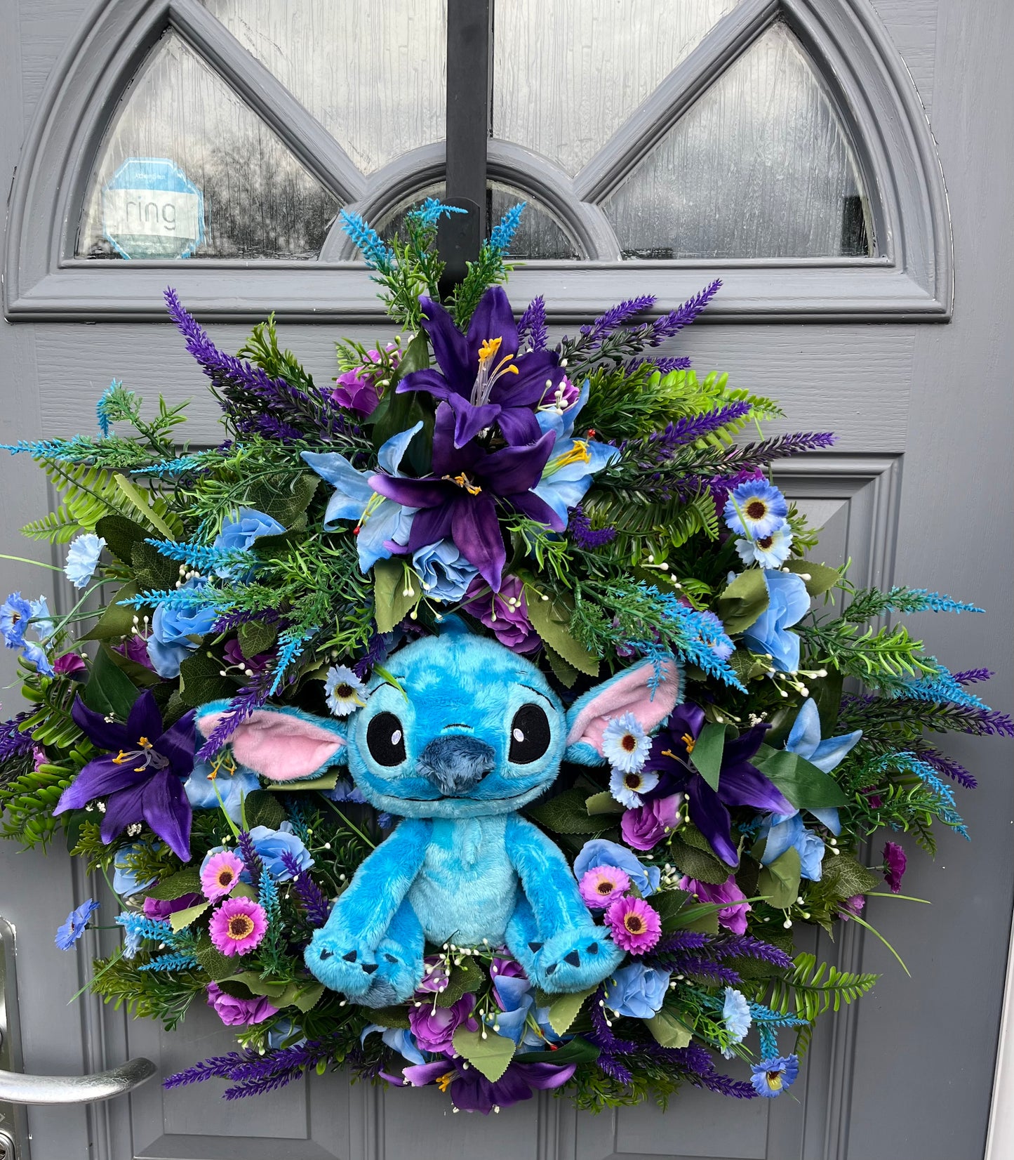Stitch Purple & Blue Wreath