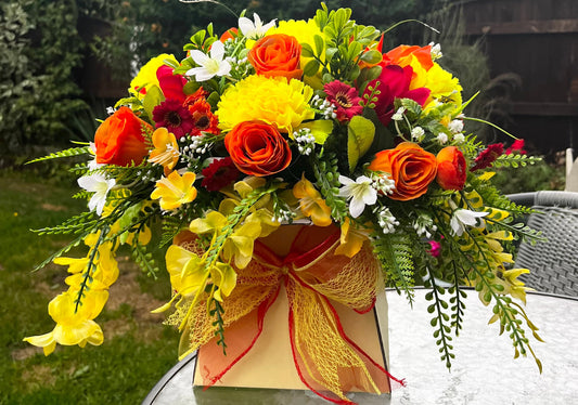 Yellow & Orange Bouquet Box